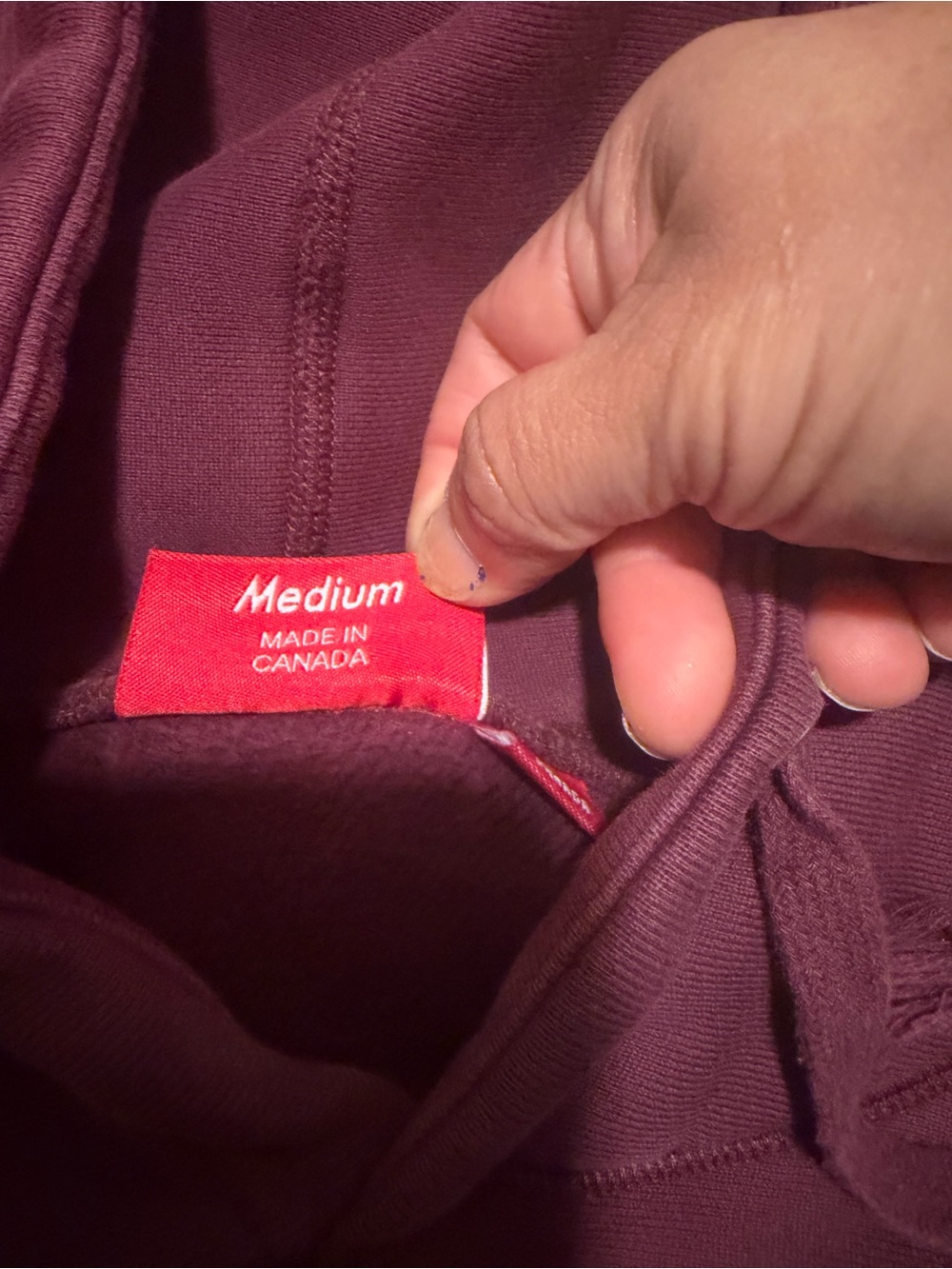 Supreme Plum Box Logo Pullover Hoodie men’s sizes medium read - Picture 7 of 11